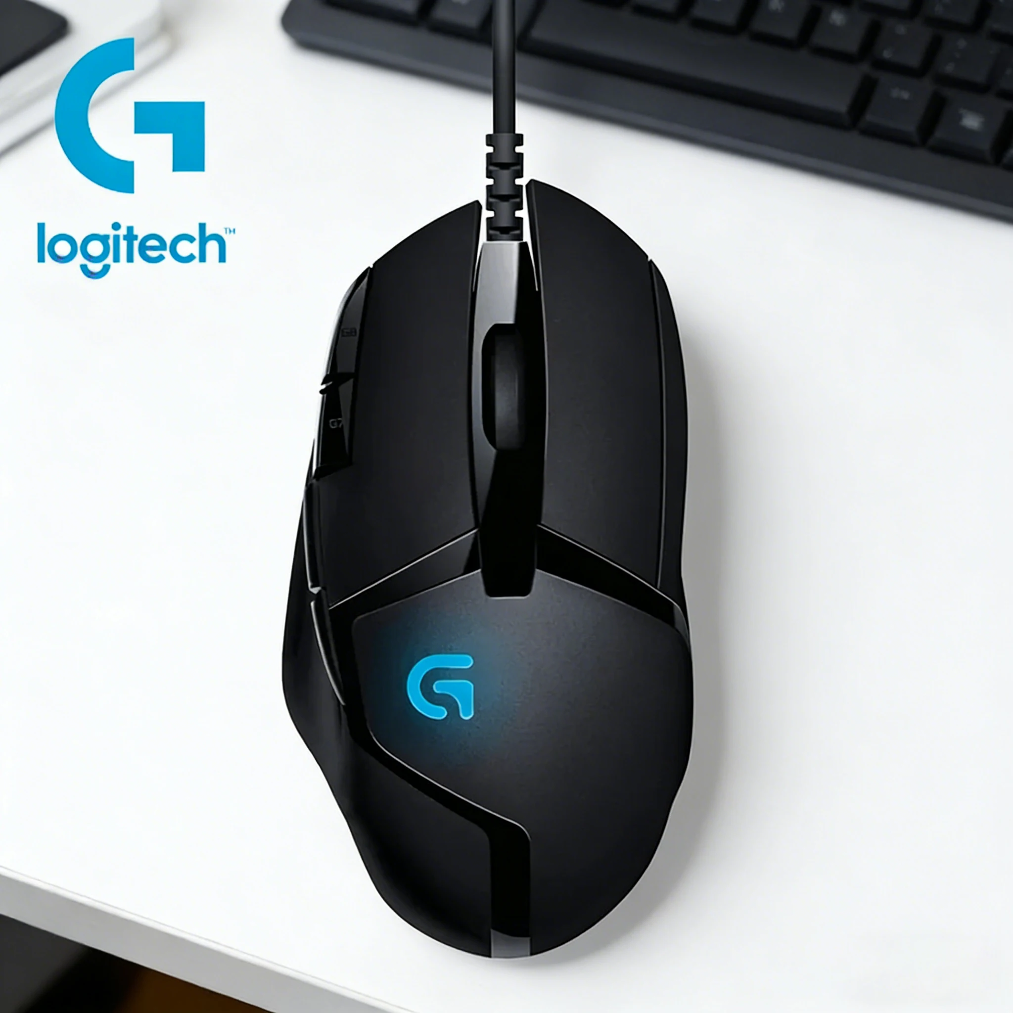 

Проводная механическая мышь Logitech G402, идеально подходит для игр в жанре FPS, оснащена 8 программируемыми кнопками; также в комплекте беспроводной микрофон M170/M185.