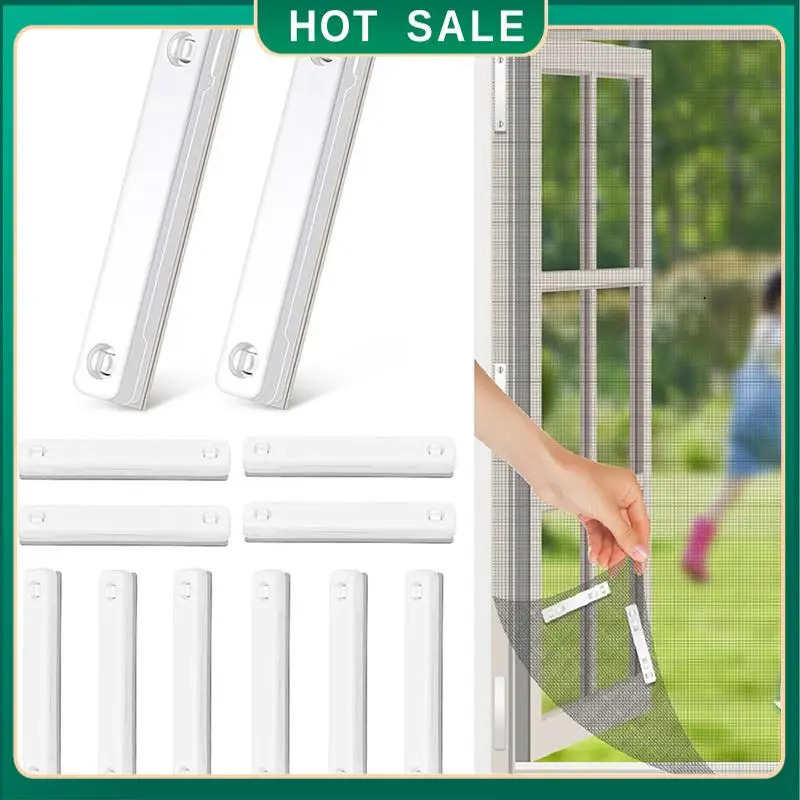 

My Home 36PCS White Window Screening Europe No Punching Magnetic Retainer Window Screen Buckle Magnetic Screens Magnet Fixed