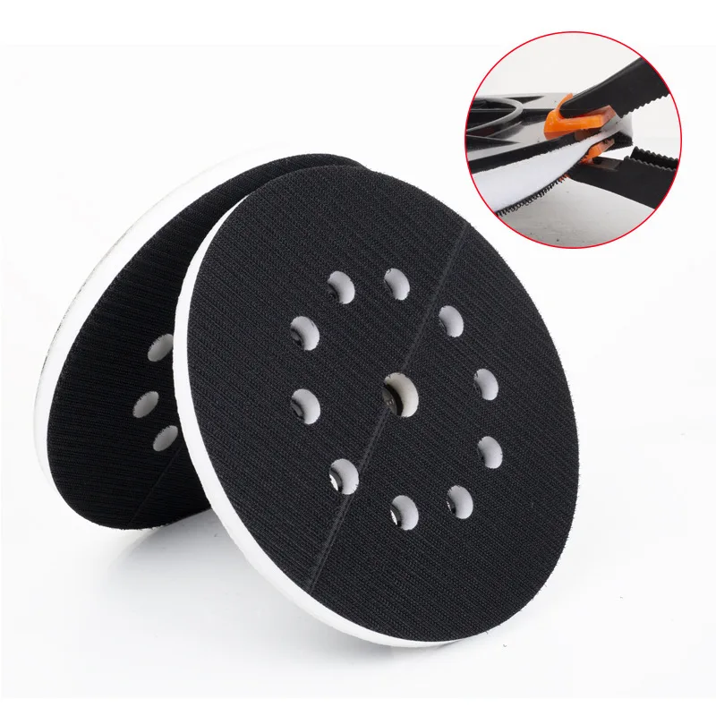 9 Inch Wall Sander Base Pad For Pudge 230mm Polishing Disc 10 Hole Self Adhesive Grinding Plate Power Tool Replacement Accessory