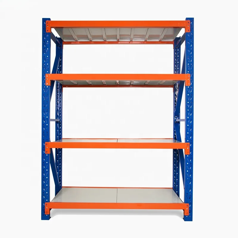 Industrial stacking heavy duty long span shelving estanteria storage metal shelf rack for warehouse