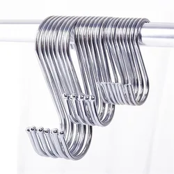 Stainless Steel S Hooks with Sharp Tip Utensil Meat Clothes Hanger Hanging Hooks for Butcher Shop Kitchen Baking Tools
