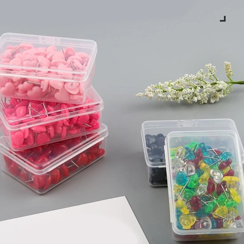 Heart Pushpins Colorful Push Pin Map Pins for Schol Office Bulletin Board