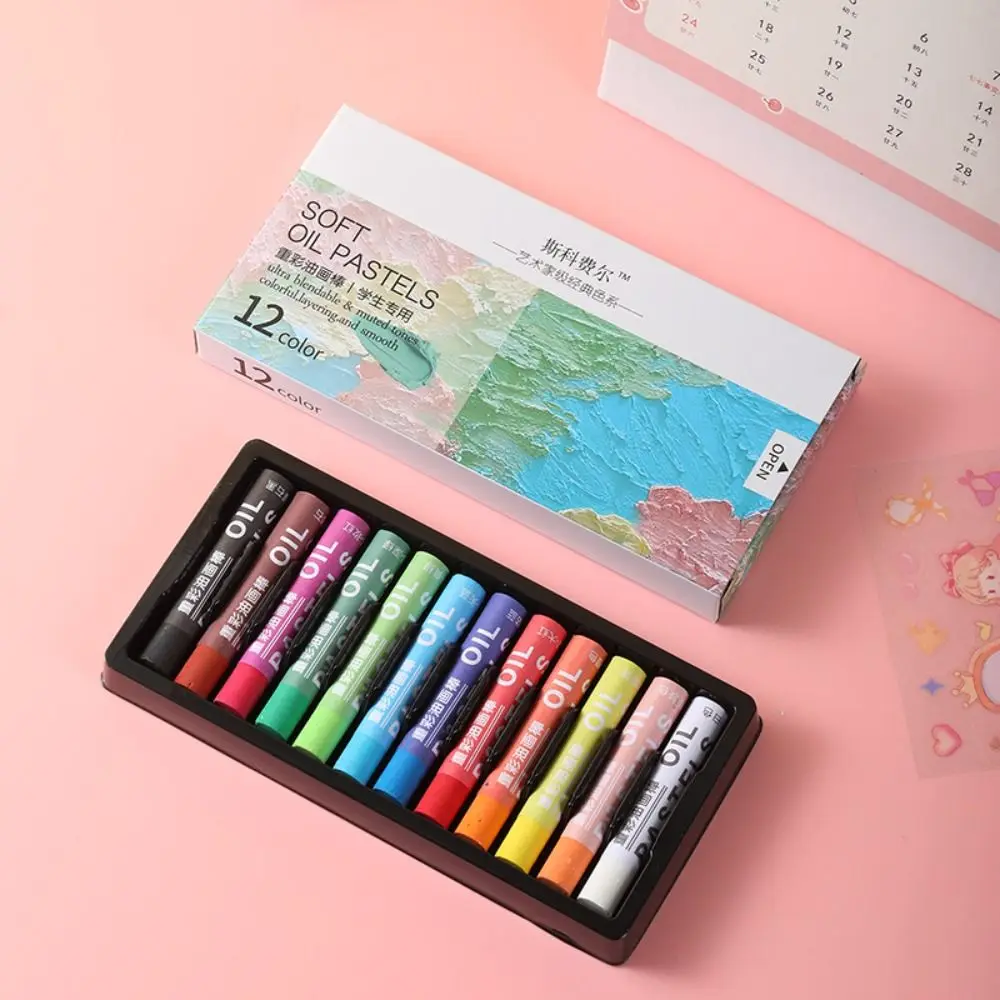 12/24/36/48PCS Durable Morandi Oil Pastels Macaron Professional Crayon Beginner Oil Paint