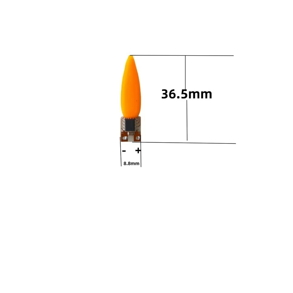 10pcs 3V/5V Flickering Flame LED Circuit Board With Silicone Head For Simulation Candle-Light DIY Festive Decoration Lamp Parts