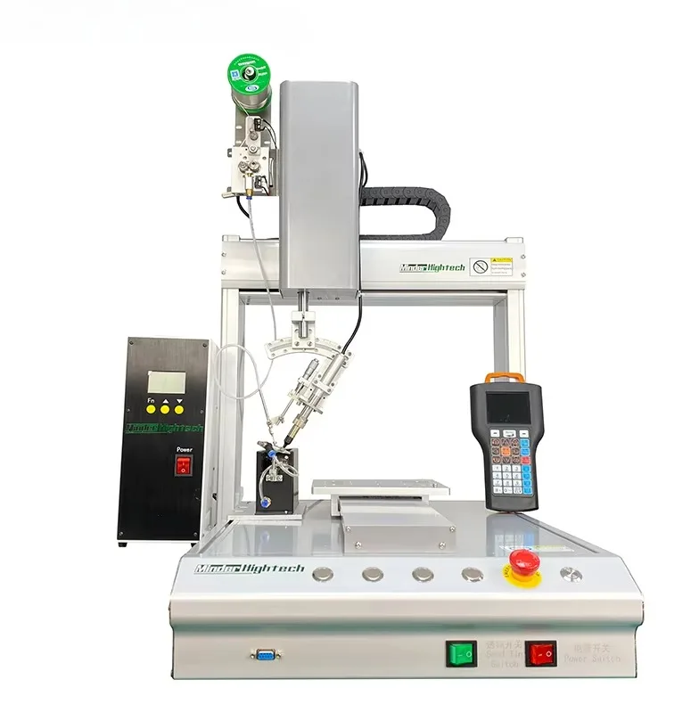 Four-axis single-head single-station automatic welding robot with tin-breaking controller