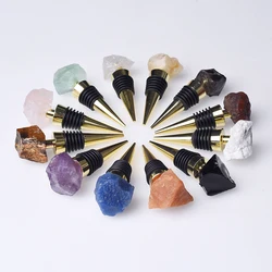 1pc Amethyst Minerals Champagne Wine Stopper Natural Crystal Quartz Bottle Stopper Quartz Irregular Sealing Wine Cork Bar Tools