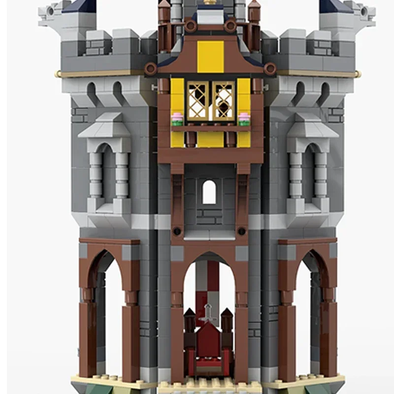 Cavaleiro Construindo Tijolos da Torre do Comandante, Blocos Modulares, Modelo de Castelo, MOC, Brinquedos De Montagem, Presentes De Natal, Conjuntos De DIY