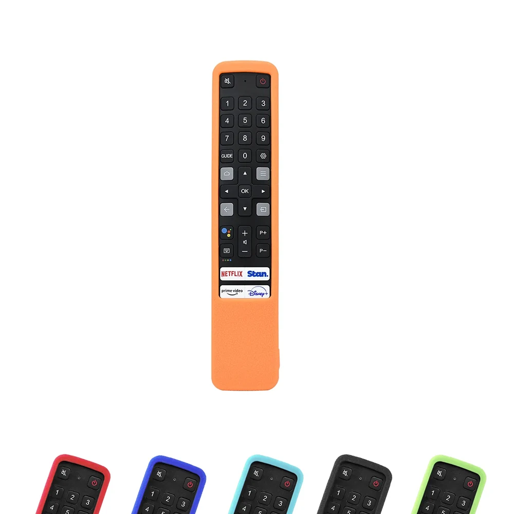 Silicone Protective Silicone Case for TCL TV Remote RC901V FMRD/FMR1/FMR8 Washable Shockproof Skin-Friendly Remote Cover