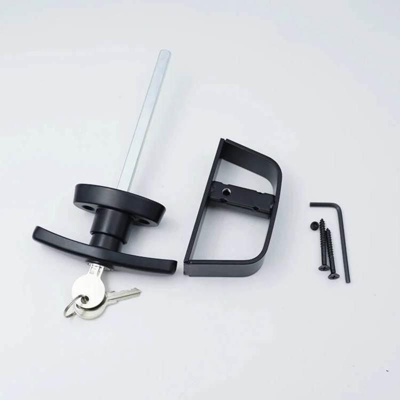 1PCS T-Shaped Garage Lock Door Handle Zinc Alloy Anti-theft Lock T Handle Rear Campervan Door Lock Furniture Hardware