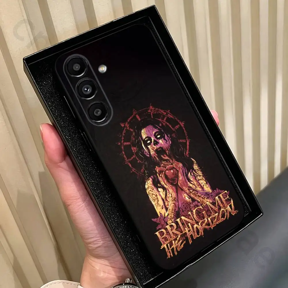 B-BringS Me The HorizonS  Phone Case For Samsung Galaxy A13,A21s,A22,A31,A32,A52,A53,A71,A80,Soft Black Shell