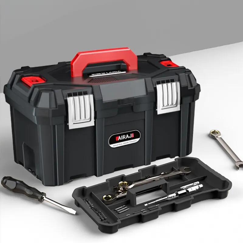 AIRAJ Multifunctional Plastic ABS Toolbox Thick And Large-Sized With Various Specifications, Portable Tool Storage Rack