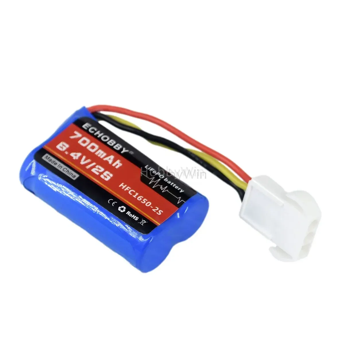 6.4V 2S 700mAh HFC16500 LiFePO Battery EL4.5 3P female plug for RC Car Truck Boat