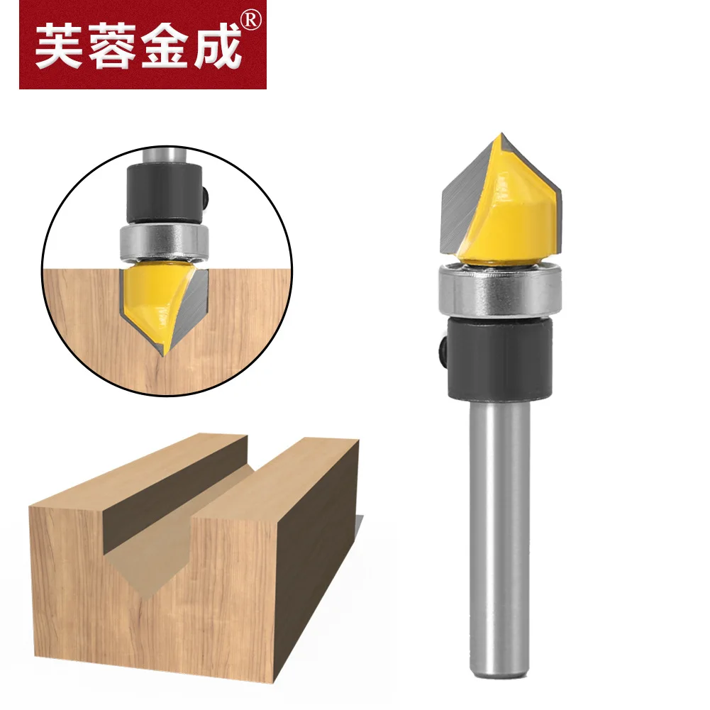 Copying 90 degree V-shaped knife slotting knife Angle knife The blade head of the aluminum-plastic plate Angle trimming machine