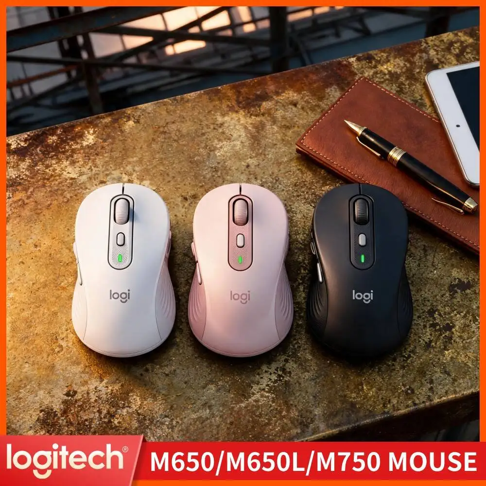 Logitech M650 Wireless Mouse Thumb Cushion Support Dual Mode Connection Smartwheel Scroll For Long Time Office Computing Work