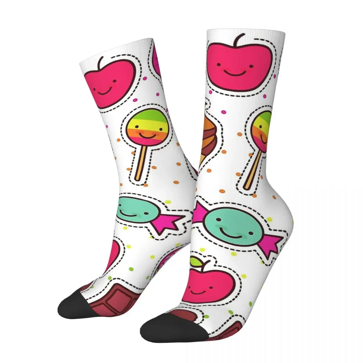 Crazy Sock for Men Adorable Kawaii Sweet Treats Vintage A must-have for summer Quality Pattern Printed Boys Crew Sock Casual