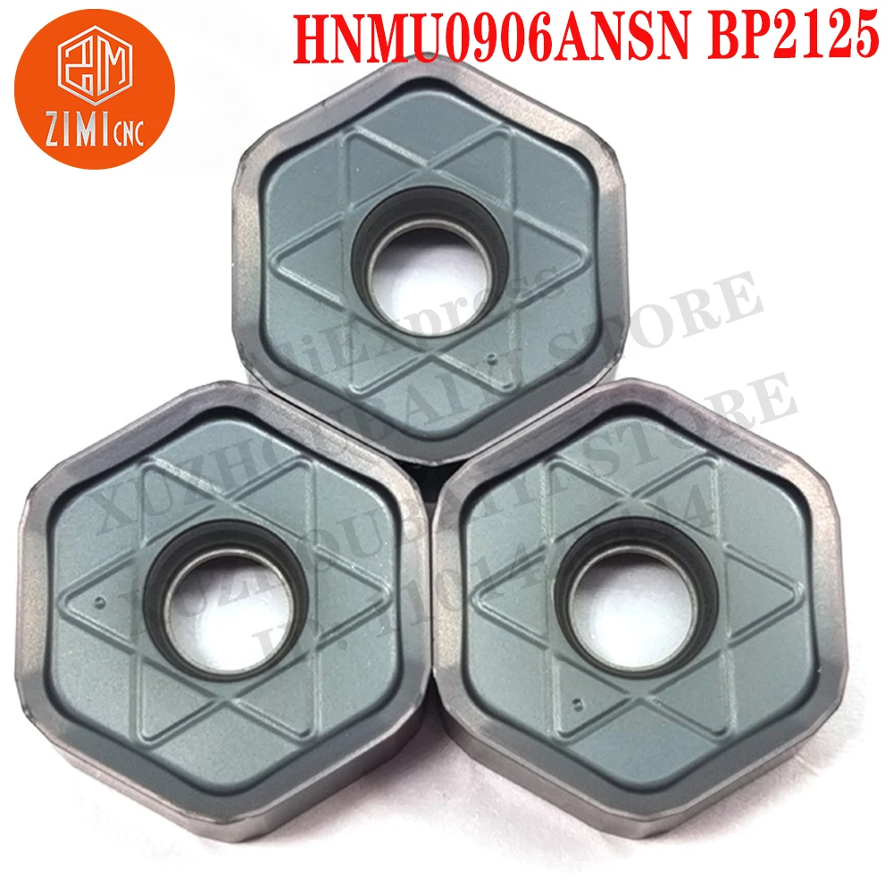 HNMU0906ANSN BP2125 HNMU 0906 ANSN 45 degree double-sided 12-flute face milling Carbide inserts Turning Tools Cutter CNC Tools