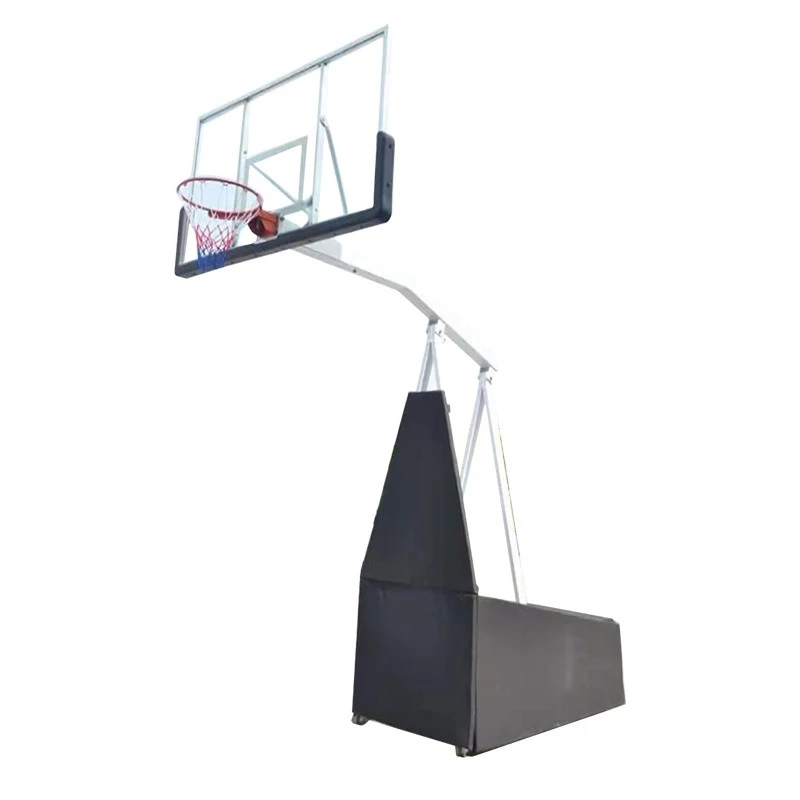 

Outdoor mobile liftable basketball frame Indoor youth adult training folding ball stand
