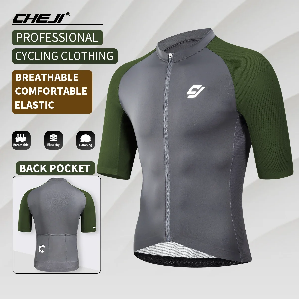 

CHEJI Cycling Jerseys Clothing Men's Cycling Sports Equipment Short Sleeved Tops Summer Quick Drying Breathable New High-quality