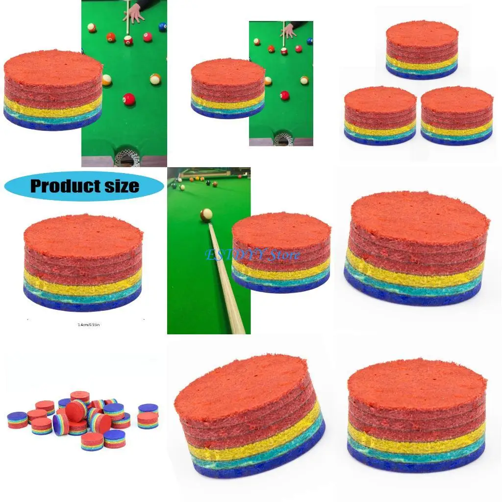 

G6DE Competition Pigskin Cue Tip High Performances Elastic Pigskin Billiard Tip