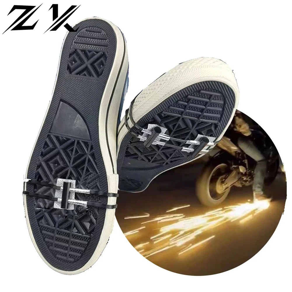 ZK 2024 TikTok Explosive Cycling Spark Bicycle Motorcycle Skateboard Sole Flame Shoe Cover Cycling Flame Equipment