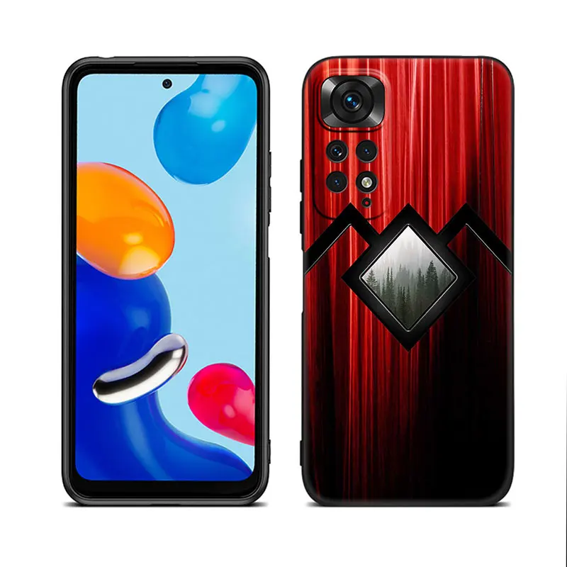 Welcome To Twin Peaks Black Phone Case For Xiaomi Redmi Note 12 + 11 11S 11T 11E 10 10T 5G 10S 9S 9 8T 7 6 Pro Silicone Cover