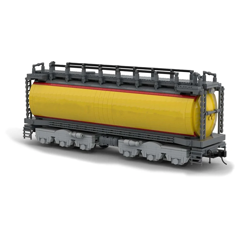 Union Pacific GTEL 8500 Tanker Fuel Tender Building Block Kit Railway Freight Train Truck Car Vehicle Brick Model DIY Kid Toy