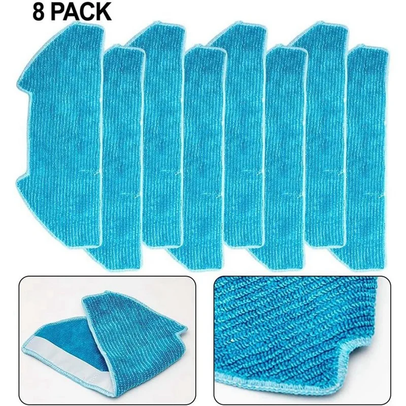 Vendita calda-Pads di ricambio per mop per Bobsweep RC400/Per Dustin/Per aspirapolvere robot Ultra-Vision, accessori per panni in microfibra