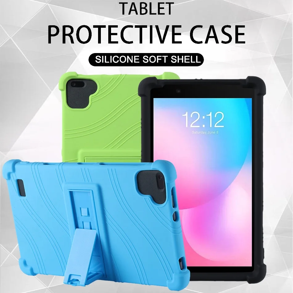 

Soft Silicon Cover with Kickstand For aiwa tab AB8 JA3-TBA0802 Case 8" Tablet PC Shockproof Protector Shell