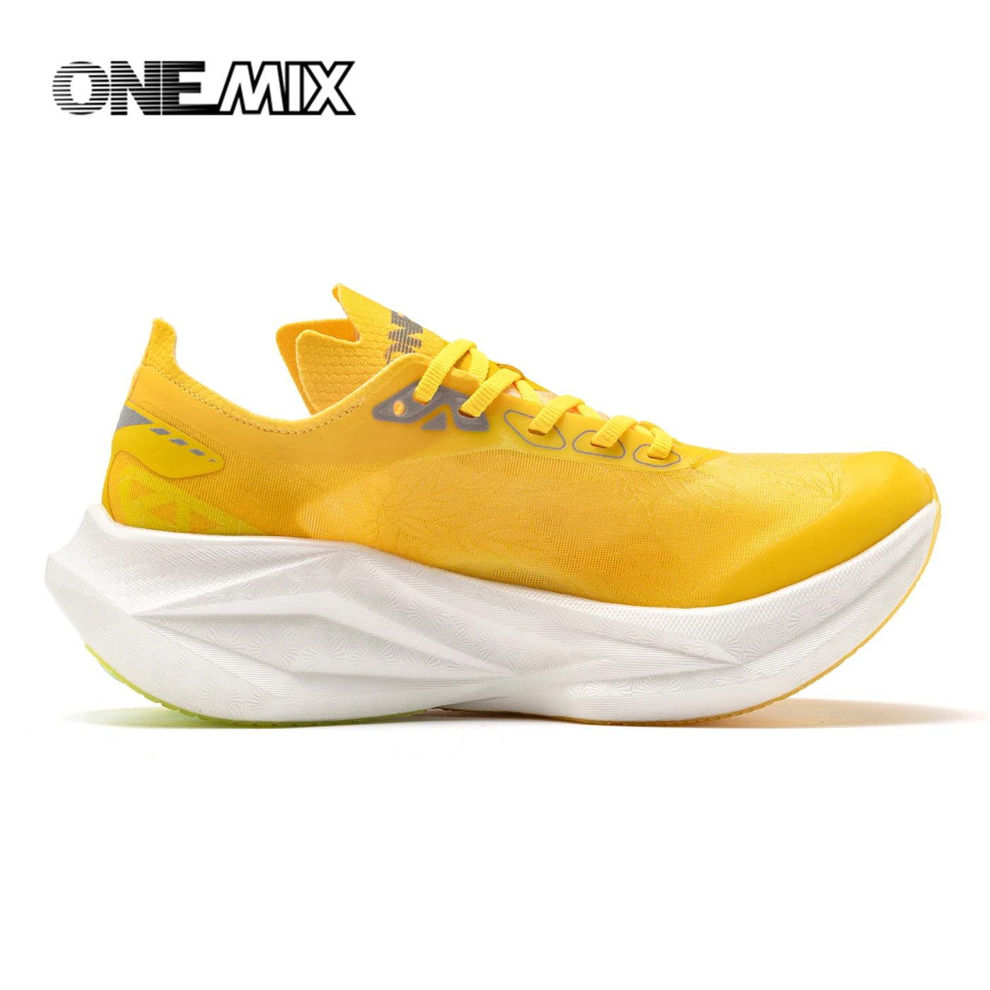 ONEMIX Professional Marathon Racing Running Training Shoes Men Full-length Shock Absorption Sports
