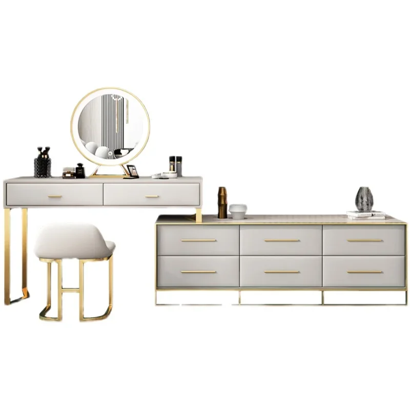 Furniture For Bedroom Cheap Vanity Makeup Toilets Deals Glass Top Wooden Stand Dresser Children's Tocadores Table Girl Set