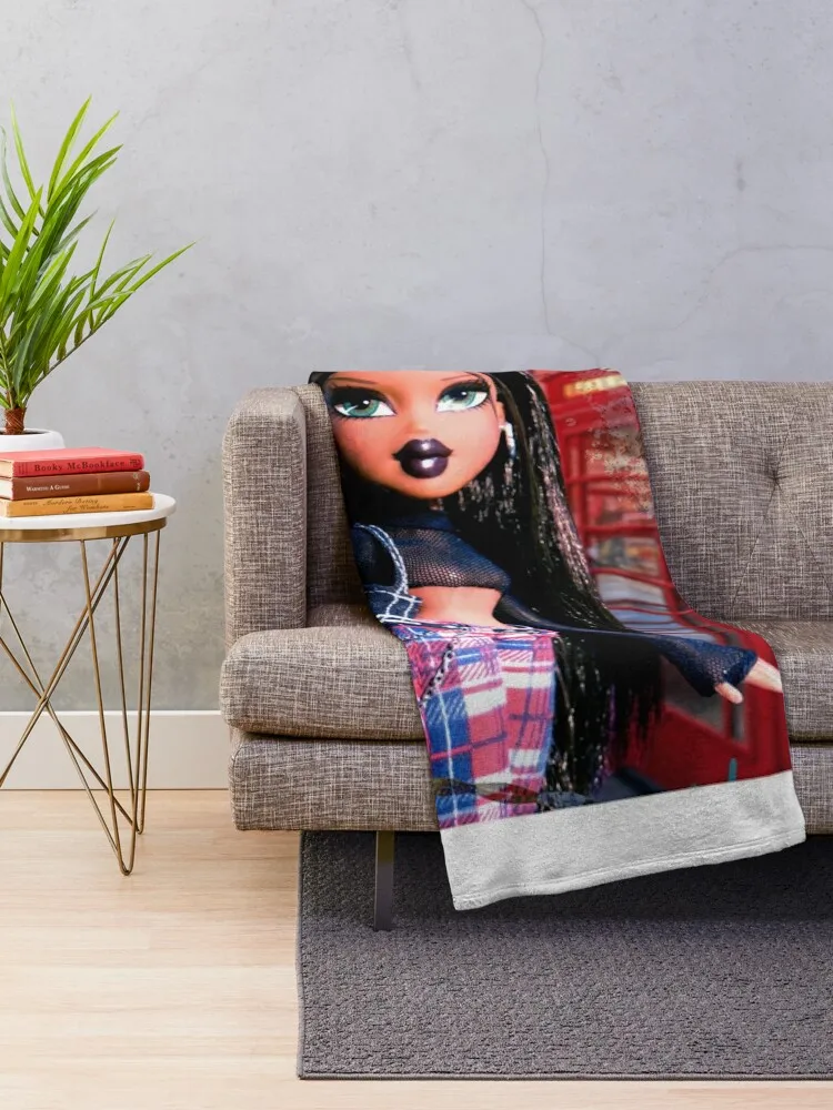 Bratz Punk Sasha Throw Blanket Large Blankets For Bed Loose Beach Blankets