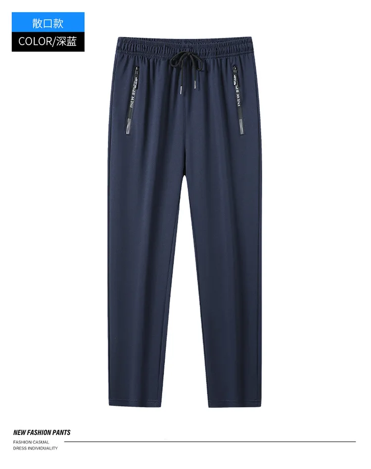 Neue Herren Gerade Sporthose mit Kordelzug und Taschen Laufhose Locker Sitzende Warme Fleece-Jogginghose für Herbst und Winter – Detail 15