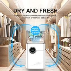 1200ML Home Air Dehumidifier 2 in 1 Remove Damp Anion Purification Electric Air Purifier Portable Air Cleaner For Home Kitchen