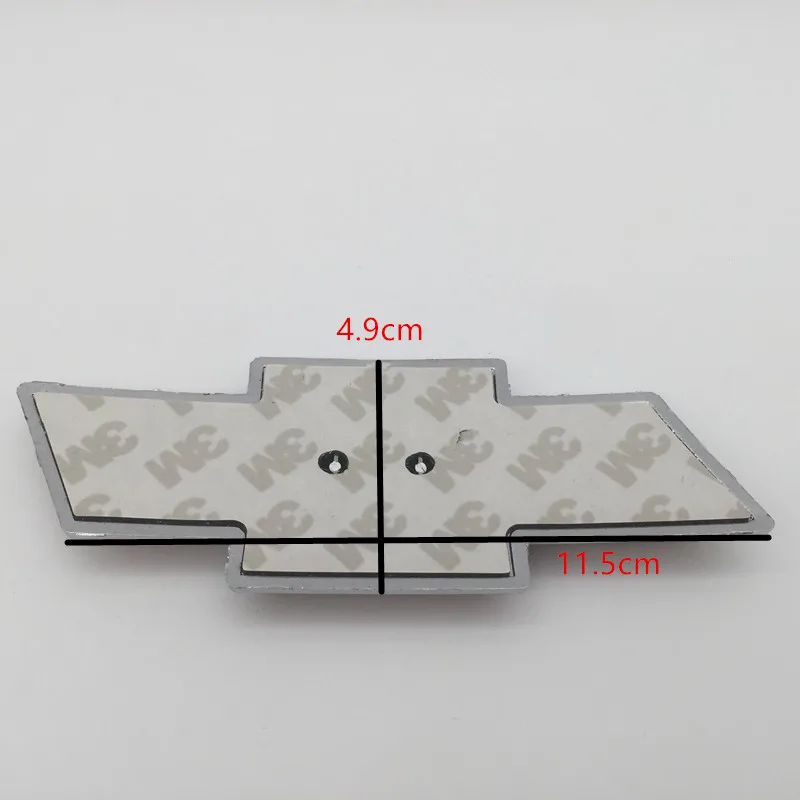 1 قطعة ثلاثية الأبعاد 115 مللي متر x 49 مللي متر لشروليه سبارك سيارة الجبهة مصبغة رئيس هود بونيه شعار الخلفية الذيل الوفير الجذع ملصق شارة التصميم