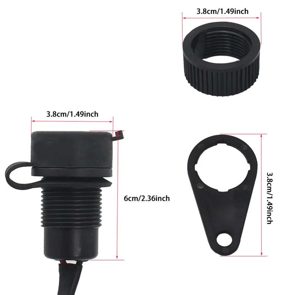 مقبس شاحن USB لـ MT-09 SP لـ XSR700 مزدوج USB مهايئ شاحن محول مأخذ التوصيل 12 فولت DV منفذ محول عدة