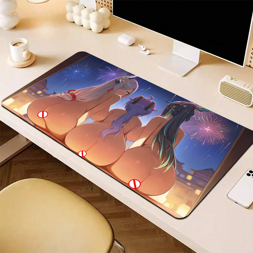 

Hentai Ass Large Mouse Pad Gamer Nsfw Gaming Mousepad Nude Genshin Impact Mouse Mat Anime Big Boobs Desk Mat Sexy Keyboard Mats