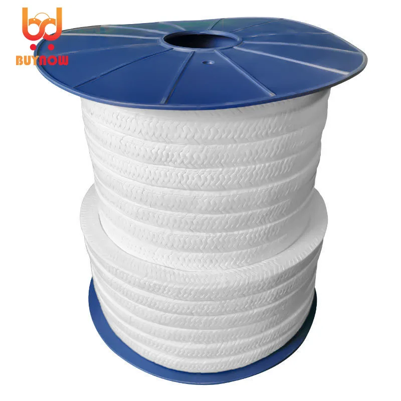 Ptfe Afdichting Strip Hoge Druk Hoge Temperatuur En Zuur Corrosiebestendig Pomp Afdichting Touw Zwart En Wit Ptfe Verpakking