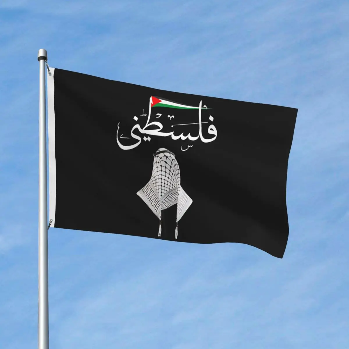 Palestine In Arabic Gaza Palestine Flag Flag Design 3x5 ft Flags Polyester Hanging High Quality Banner For Bed Room Decor
