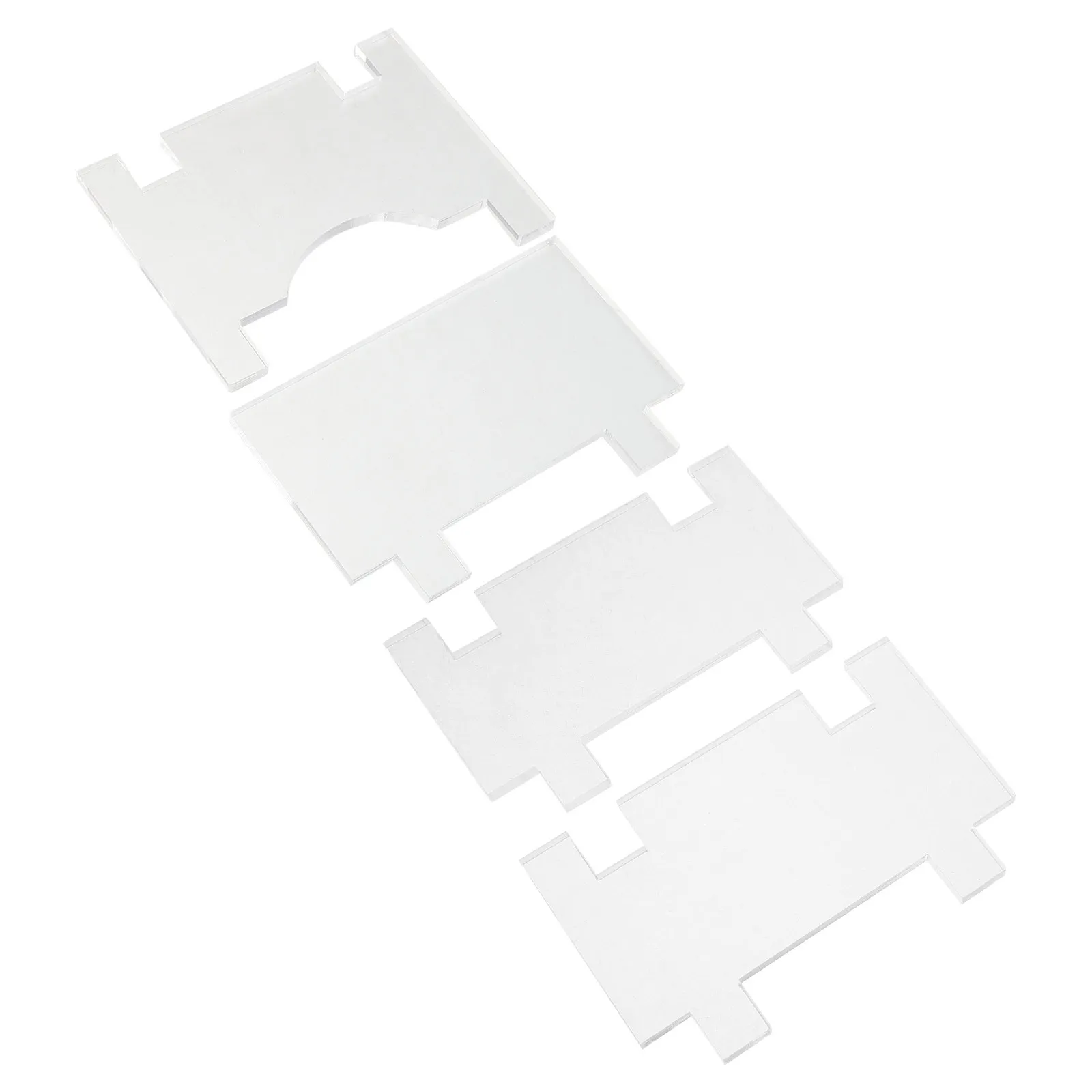 Acrylic Sofa Wall Spacers 4 Pack Adjustable Clear Furniture Stoppers for Couch Bed Wall Protection