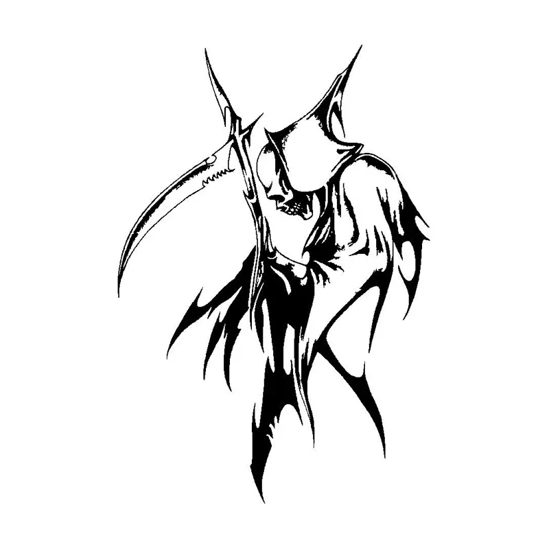 

Grim Reaper Creative Sticker High Quality Car Window Decoration Personality PVC Waterproof Decal Black/White, 19cm*13cm