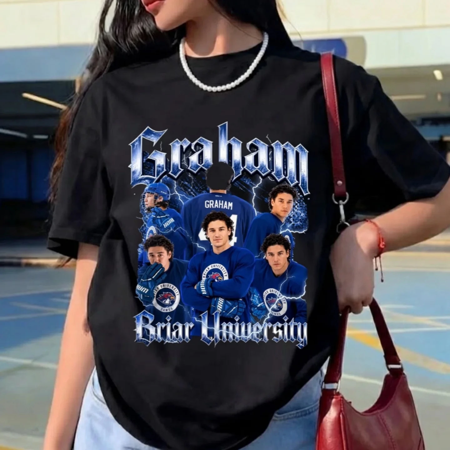 Logan 22 Off Campus TV Series T-shirts Briar University Hockey Y2K Top Men's Women Clothing Fashion Cotton Short Sleeve Shirts