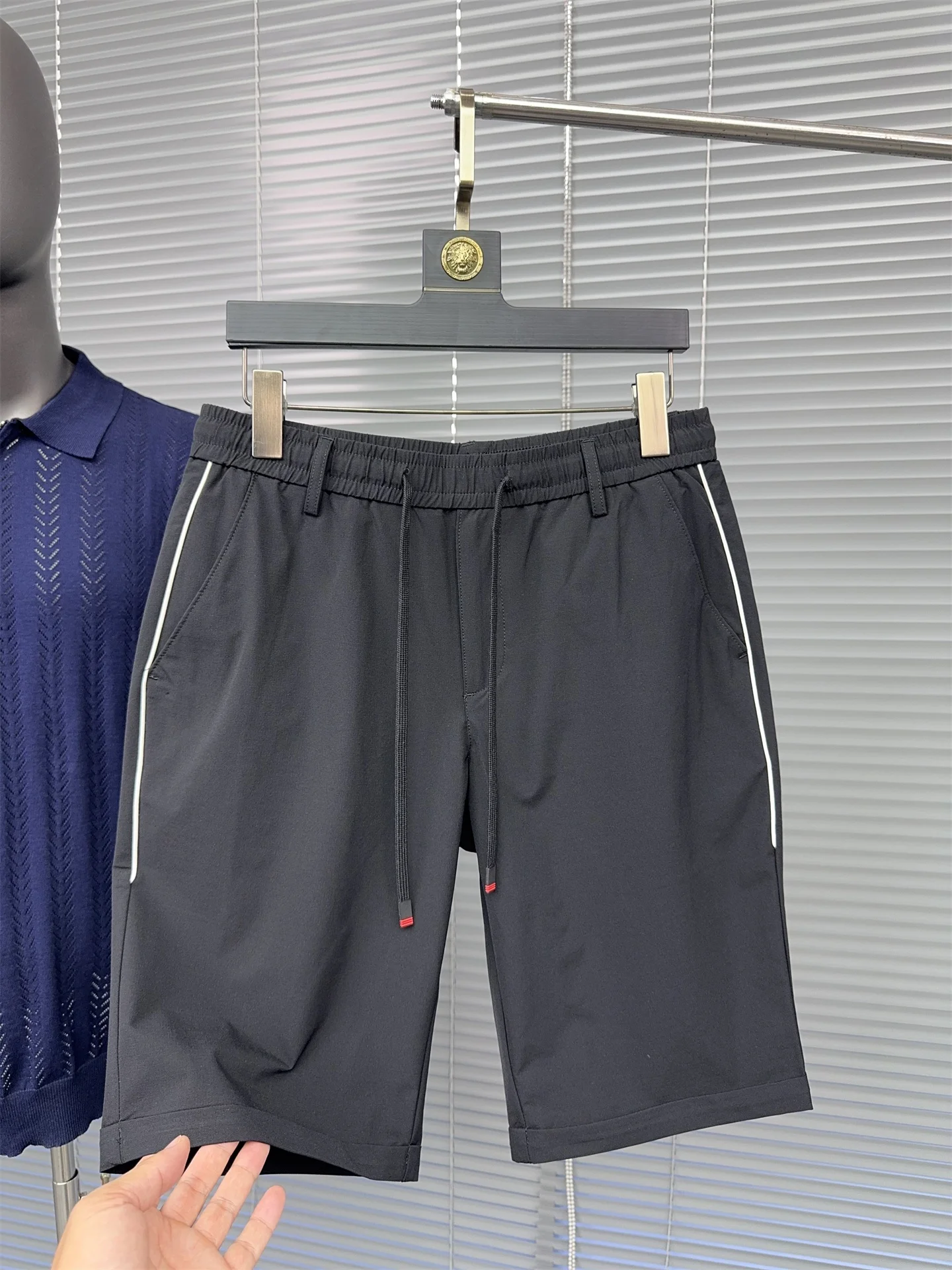 

Svip High-End Cooln Ice Oxygen Bar orts Мужские легкие дышащие эластичные тонкие прямые брюки пять четвертей летние