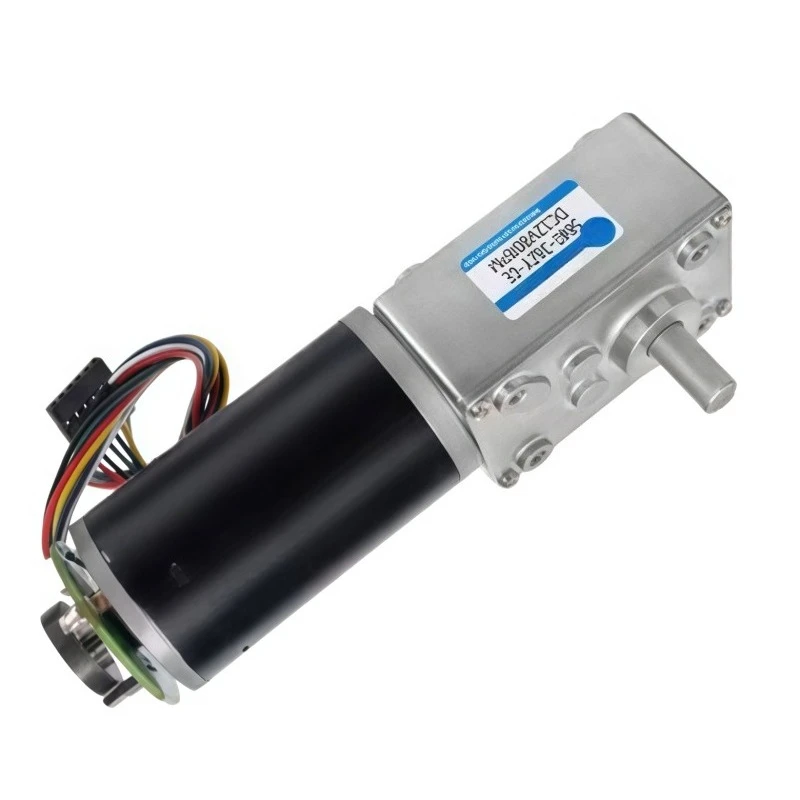 5840-36ZY Turbine Worm DC Speed Reduction Motor, 12V/24V Reversible and Adjustable Speed Motor with Encoder