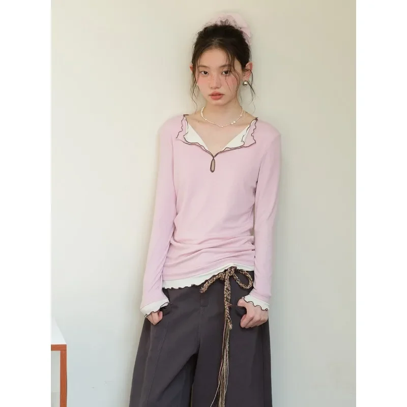 Y2K Vintage Long Sleeve Crop Top | Punk Grunge Slim Fit T-Shirt for Women, Retro Gothic White Tee