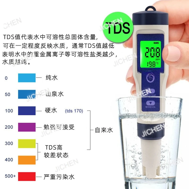 

Измеритель солености качества воды PH/TDS/EC/солености/температуры воды, высокая точность, аквакультура, рыба