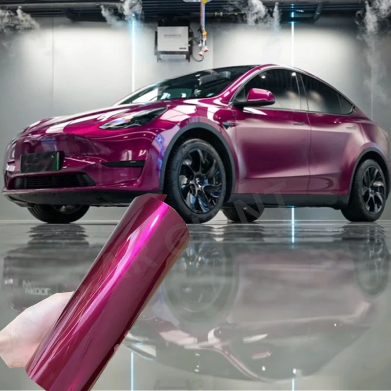 The glass tower is red Highest quality   vinyl wrap film gloss liquid red wrap vinyl filmliner for car wrap quality Warranty
