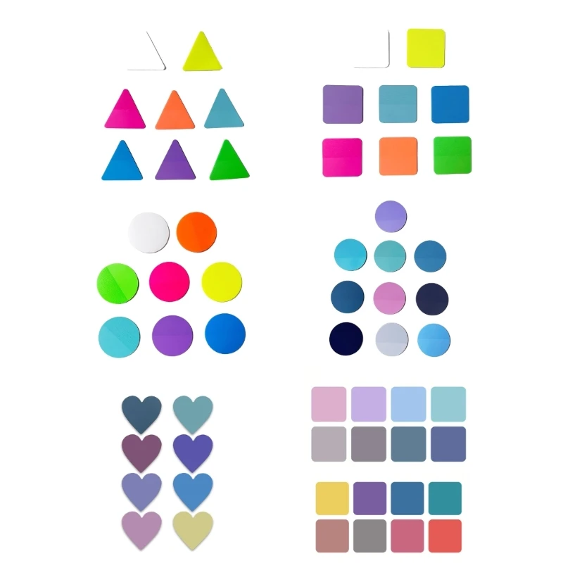 160/200 листов красочной ПЭТ-бумаги для заметок 1,6x1,6 дюйма, прозрачная самоклеящаяся бумага для заметок