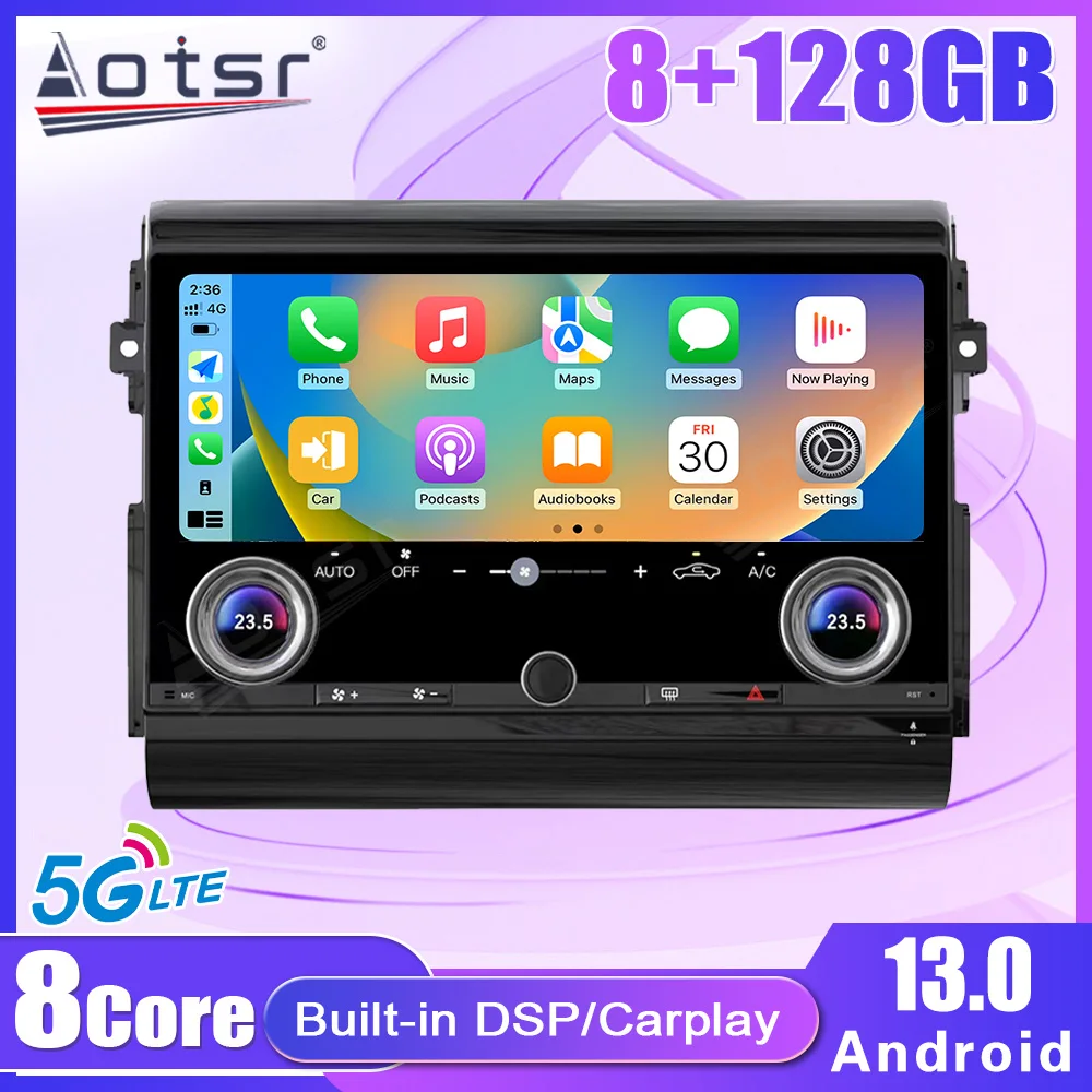 

13.3" Android 13 For Toyota Cruiser FJ 2007-2021 Auto Air Conditioning Car Multimedia Player GPS Navigation Audio Stereo Screen