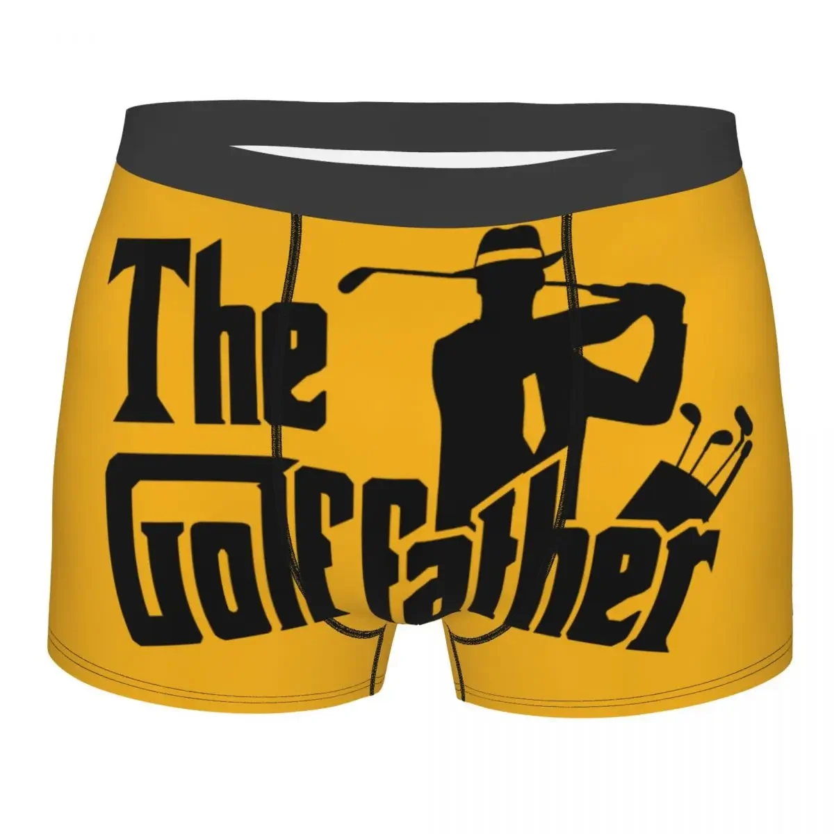 The Golf Father Boxer Shorts For Homme 3D Printed Underwear Panties Briefs Stretch Underpants