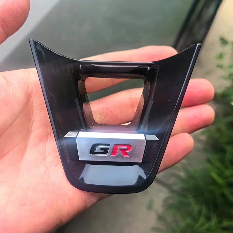 자동차 스티어링 휠 장식 GR 코롤라 2019-2021 RAV4 2020용 자동차 스티어링 휠 패널 스팽글 커버 하단 트림 스티커